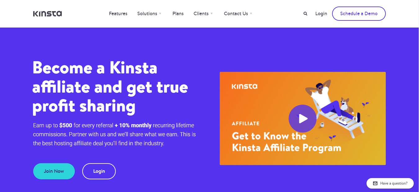 Kinsta affiliates