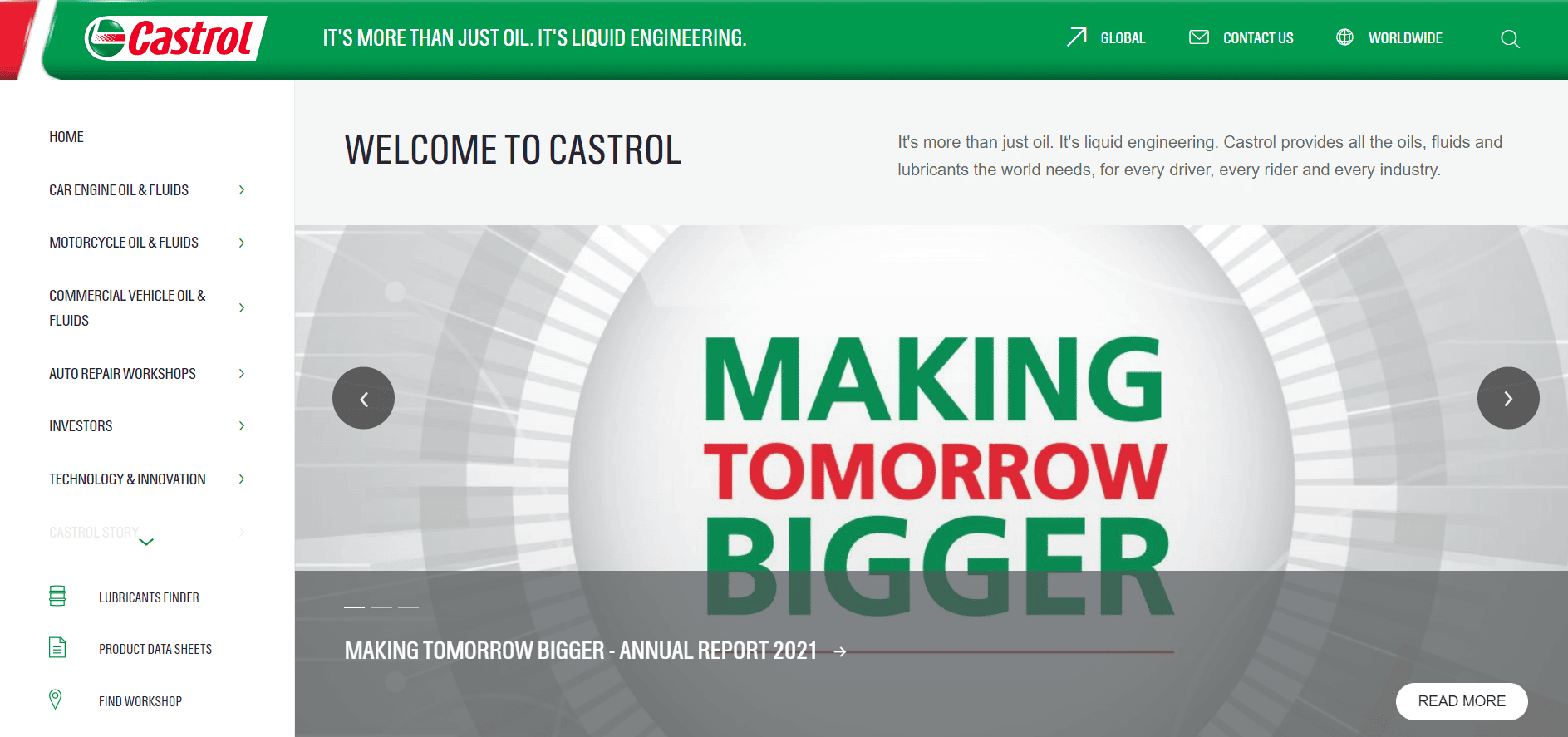 Castrol India Ltd website