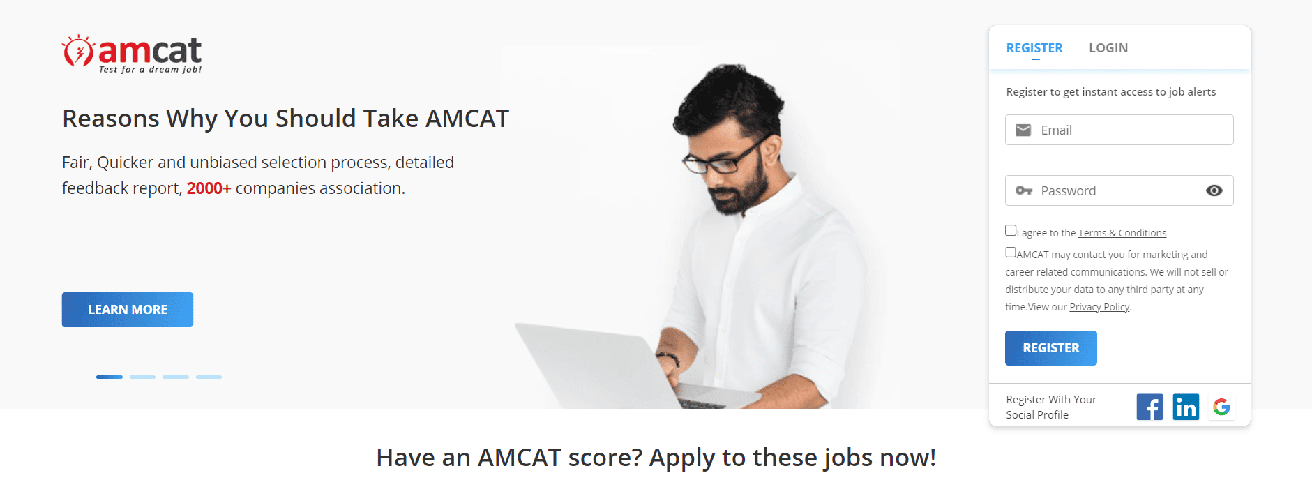 Myamcat website | Best job search sites in India