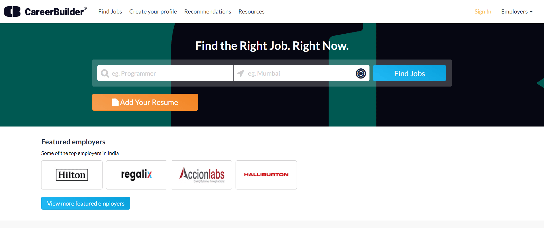 CareerBuilder website