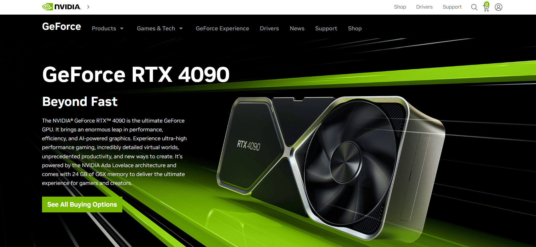 NVIDIA GeForce RTX 4090 page