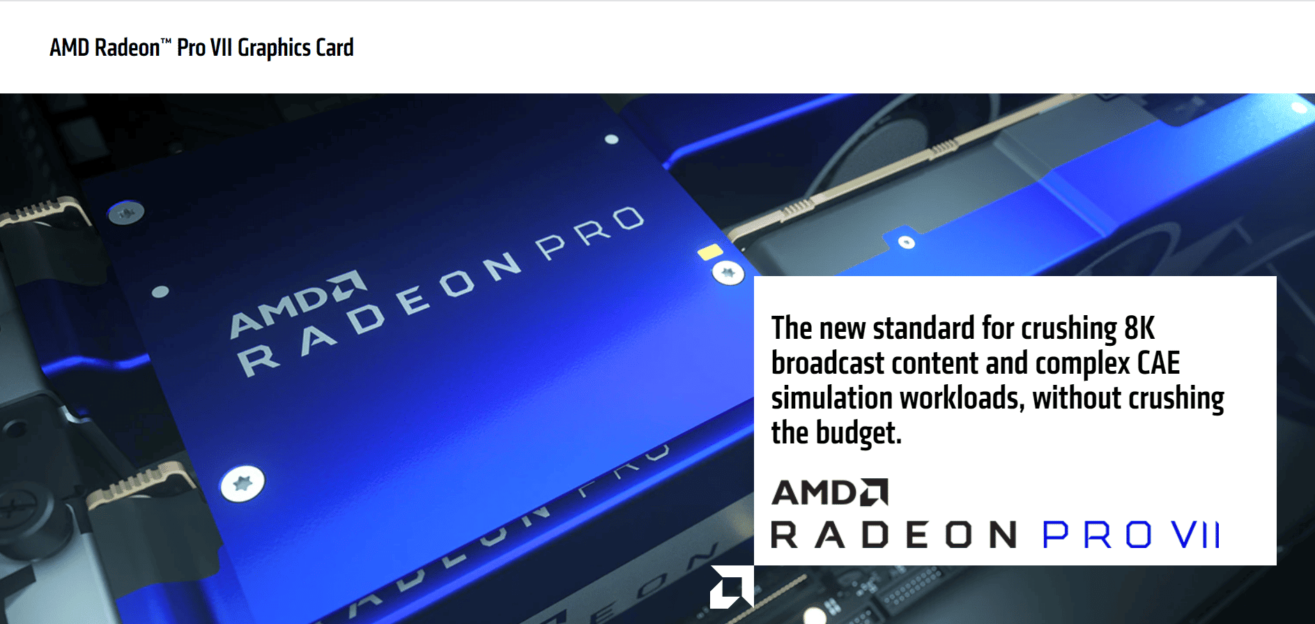 Halaman Kad Graphics AMD Radeon Pro VII