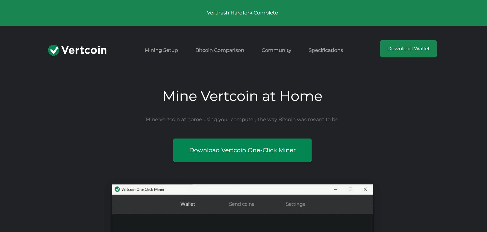 Vertcoin website