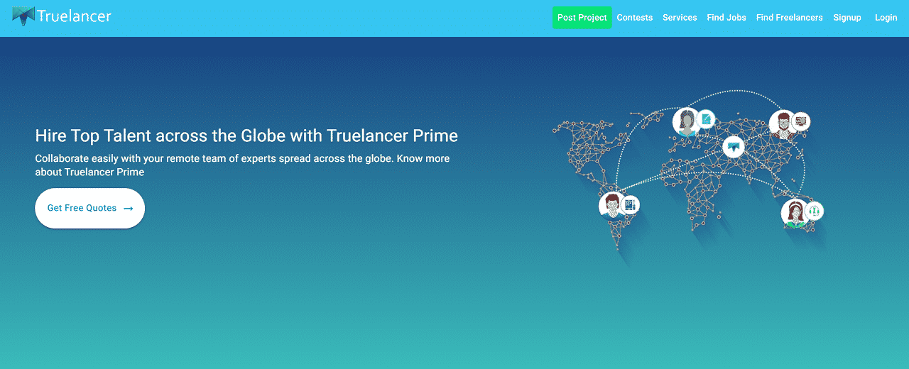 Truelancer home page | Best Fiverr Alternatives